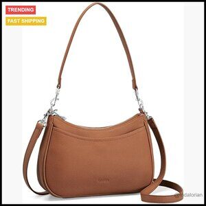 Genuine Leather Crossbody Hobo Bag Anti-Theft RFID Blocking Women's Handbag
